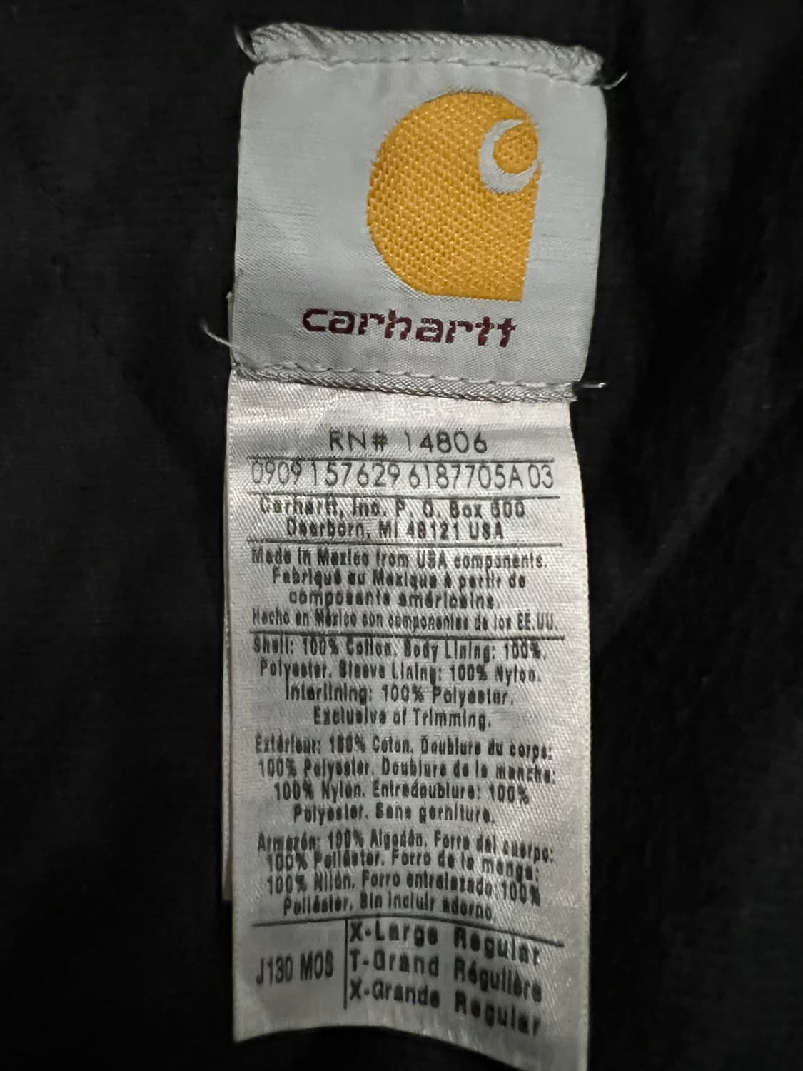 (XL) 칼하트 후드 덕 액티브 자켓 J130 MOS 모스그린 상품이미지4