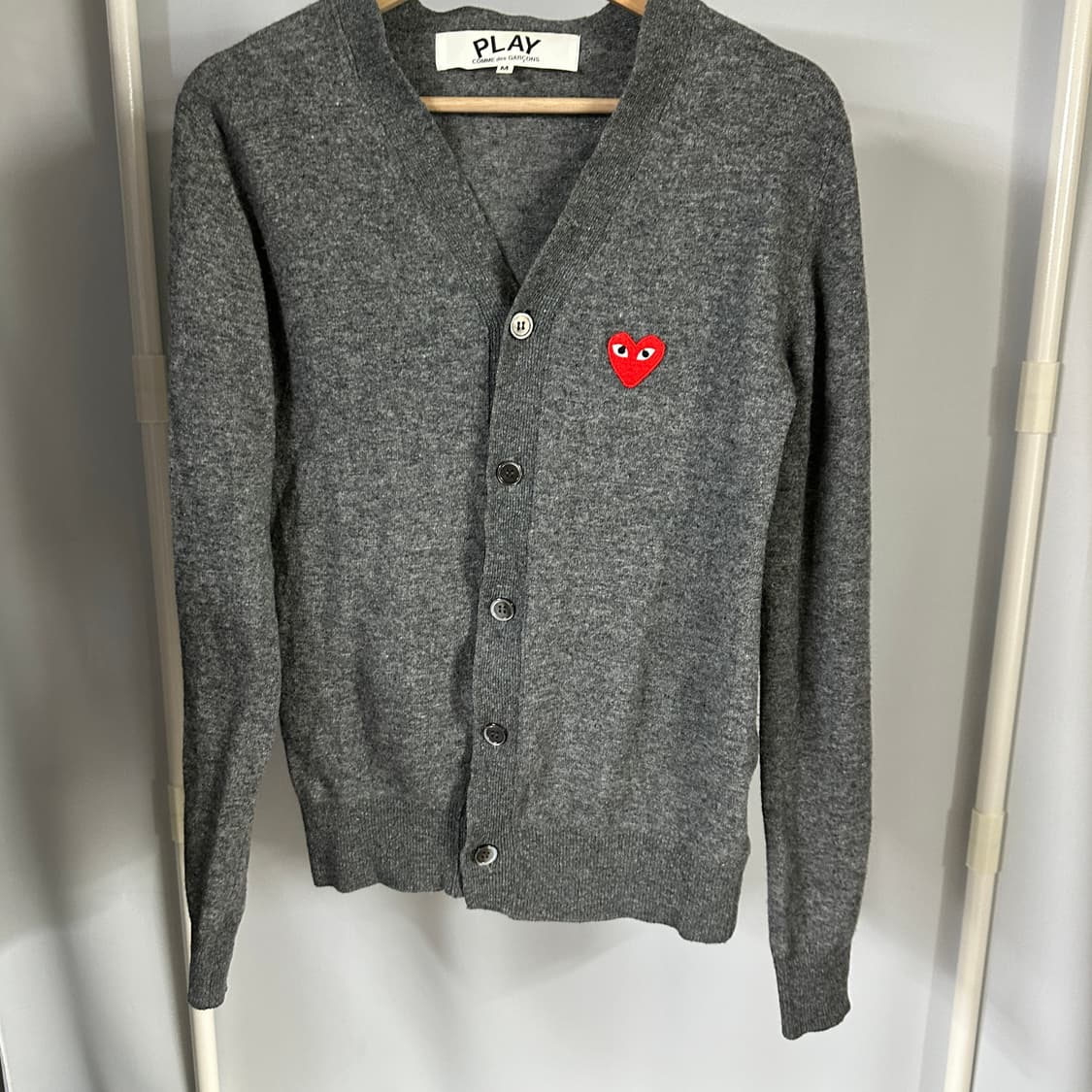 꼼데가르송 그레이 가디건 상품이미지1