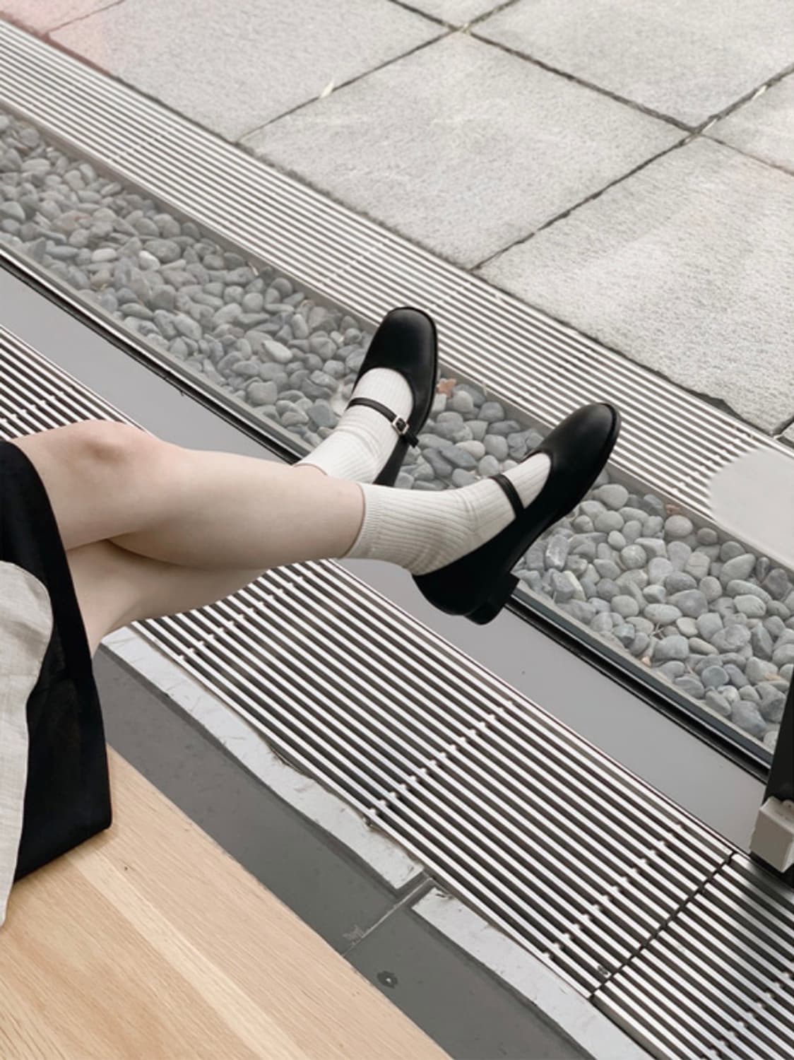 (미착용, 새상품) 슬로우앤드 렌토 메리제인 플랫슈즈 구두 단화 250 상품이미지4