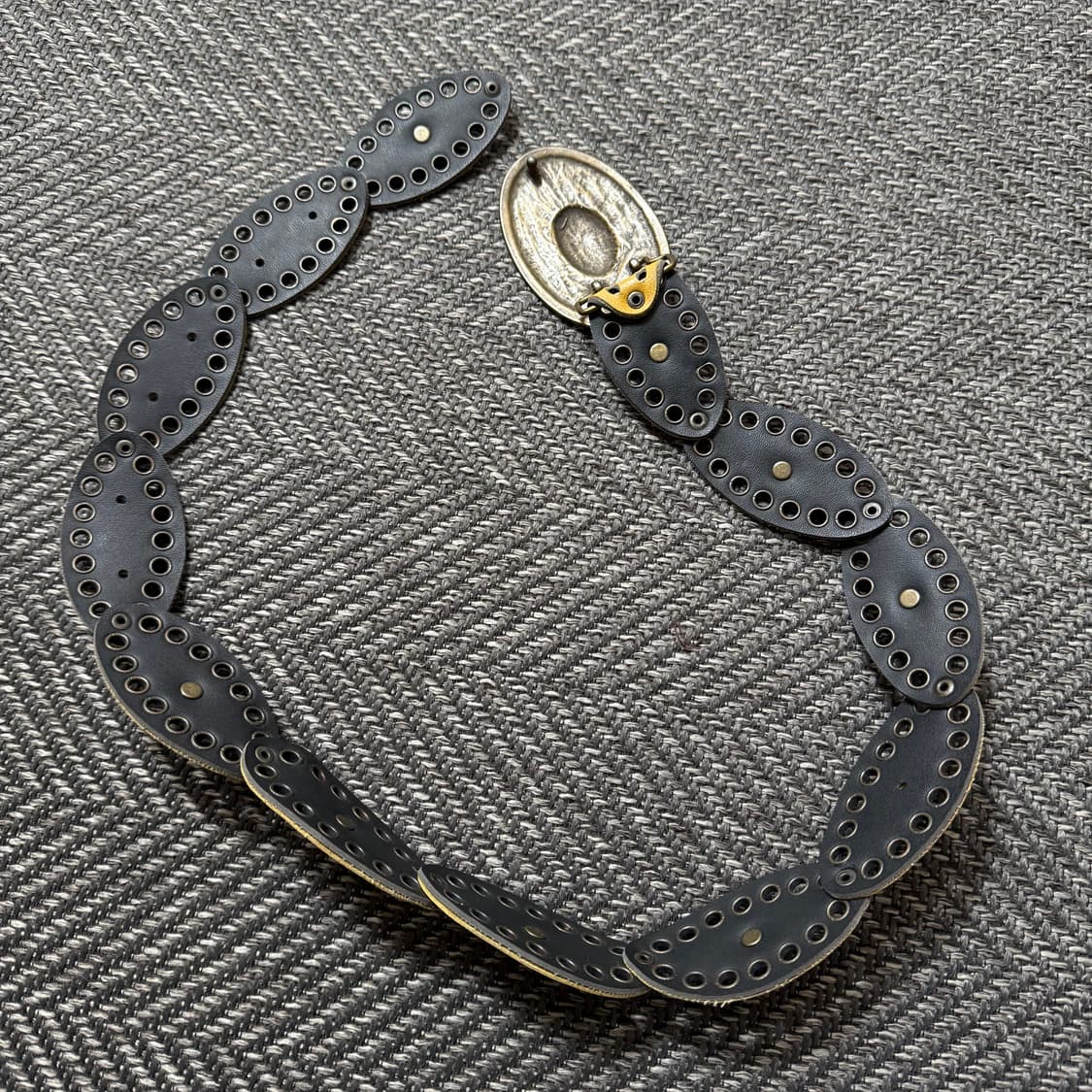 빈티지 웨스턴 가죽 동글이 벨트 상품이미지3