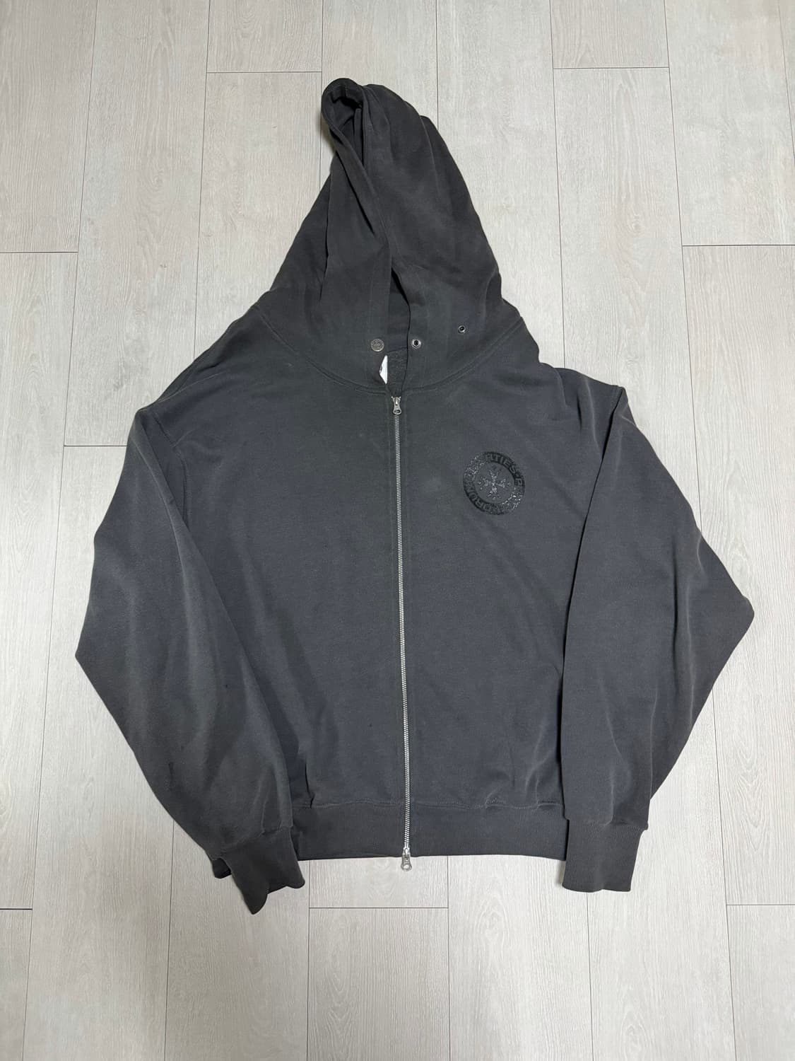 [2]펀치드렁크파티즈 후드집업 차콜 상품이미지1