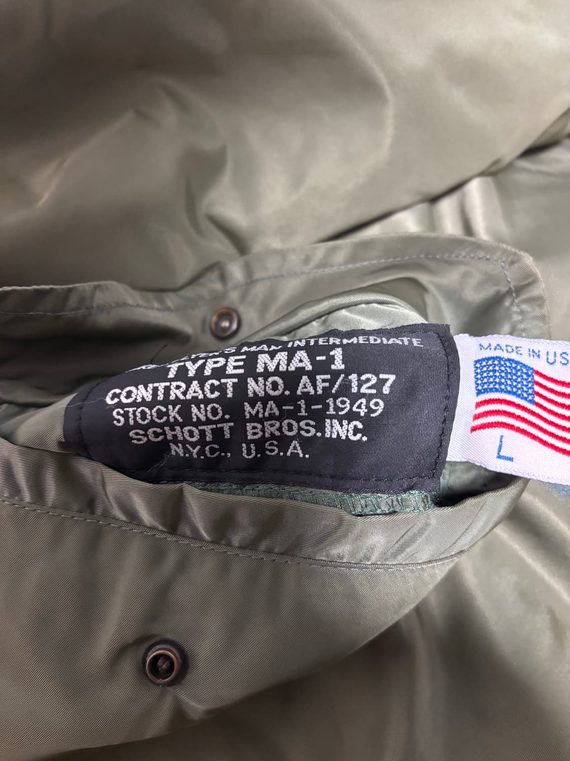 Schott ma-1 L 상품이미지2