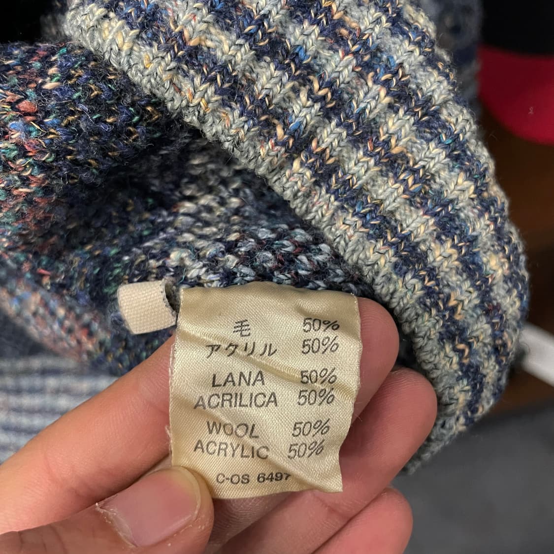 빈티지 에스닉 패턴 Made in Italy 니트 스웨터 N33 상품이미지7