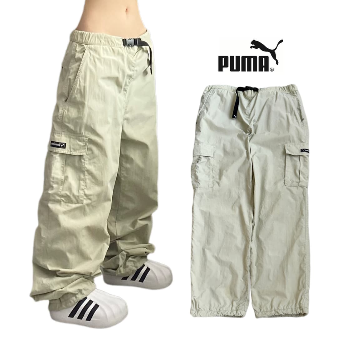 푸마 90s 올드스쿨 바람막이 카고팬츠 상품이미지1