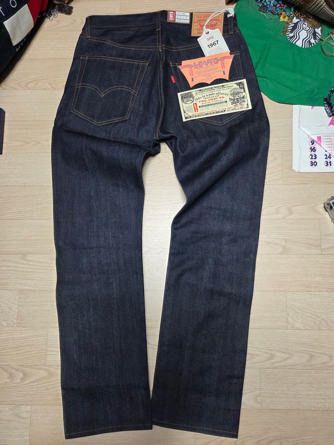 (새상품)LEVIS LVC 1967 505 데님 청바지 상품이미지2