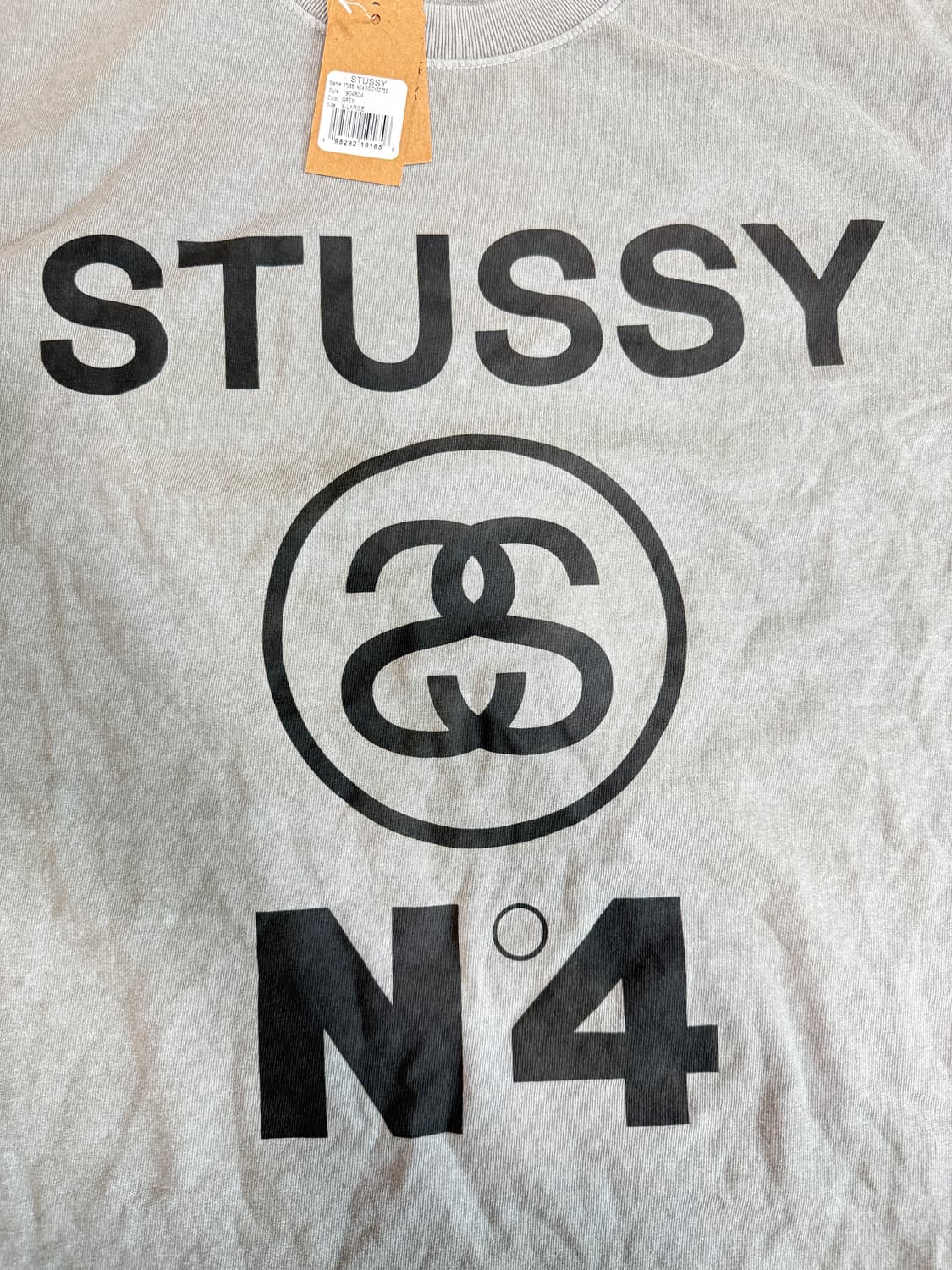 [XL] stussy 스투시 피그먼트 다이드 no.4 반팔 티셔츠 그레이 상품이미지2