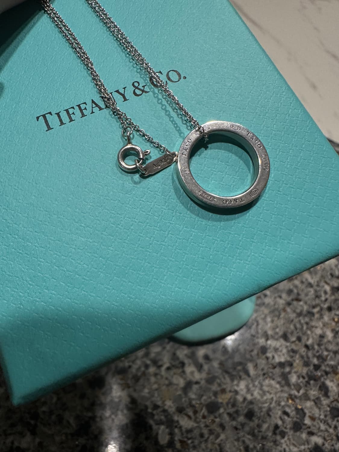 (정품보장) 티파니앤코 서클 펜던트 실버 상품이미지3