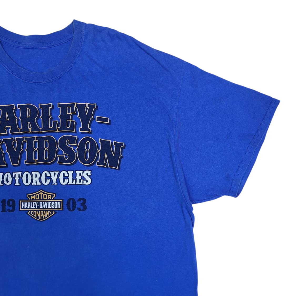Harley-Davidson 블루 반팔 티셔츠 상품이미지3