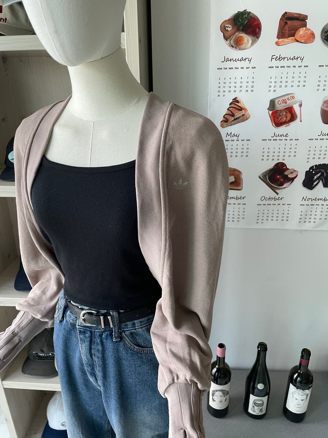 아디다스 크롭 가디건 상품이미지5