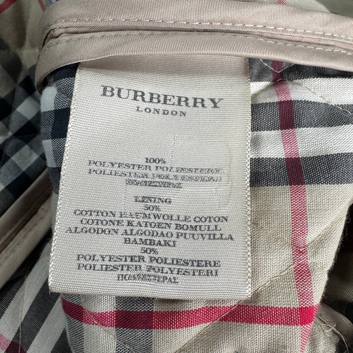 버버리런던 퀼팅 롱 자켓 상품이미지4