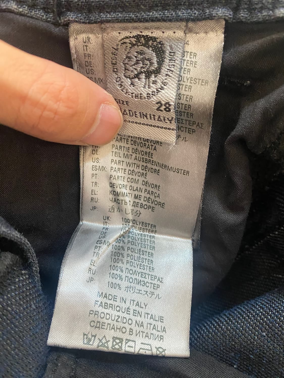 디젤 디스트로이드 스트레이트 팬츠 상품이미지6