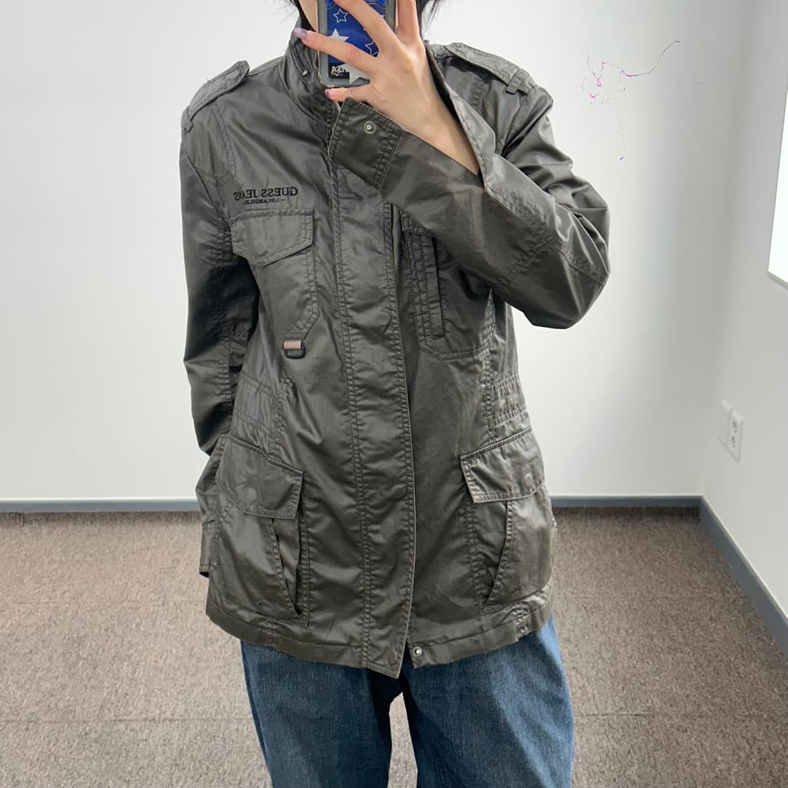 Guess 게스 브라운 멀티포켓 자켓 상품이미지2