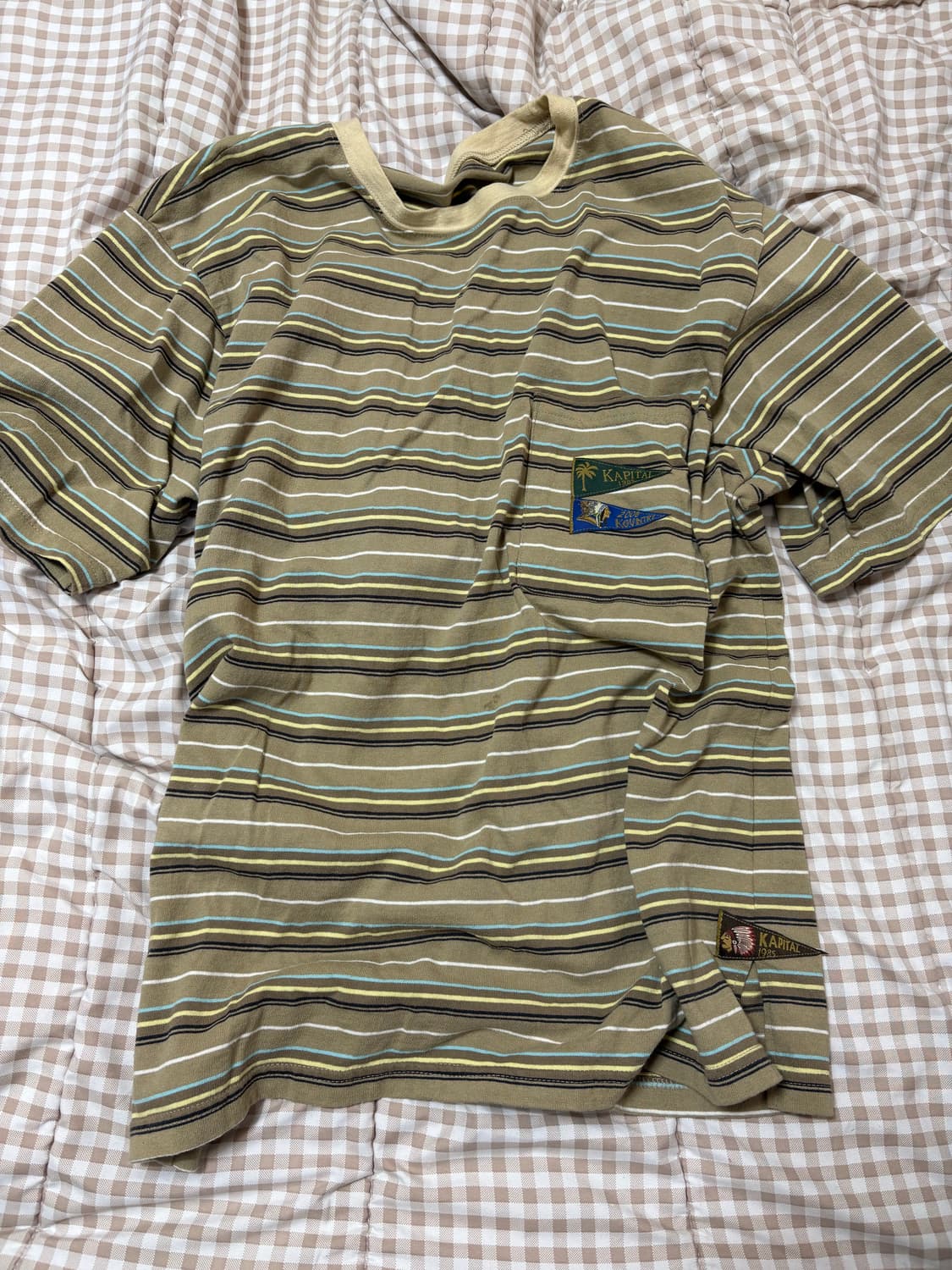 캐피탈 멀티 보더 스트라이프 반팔 티 상품이미지2