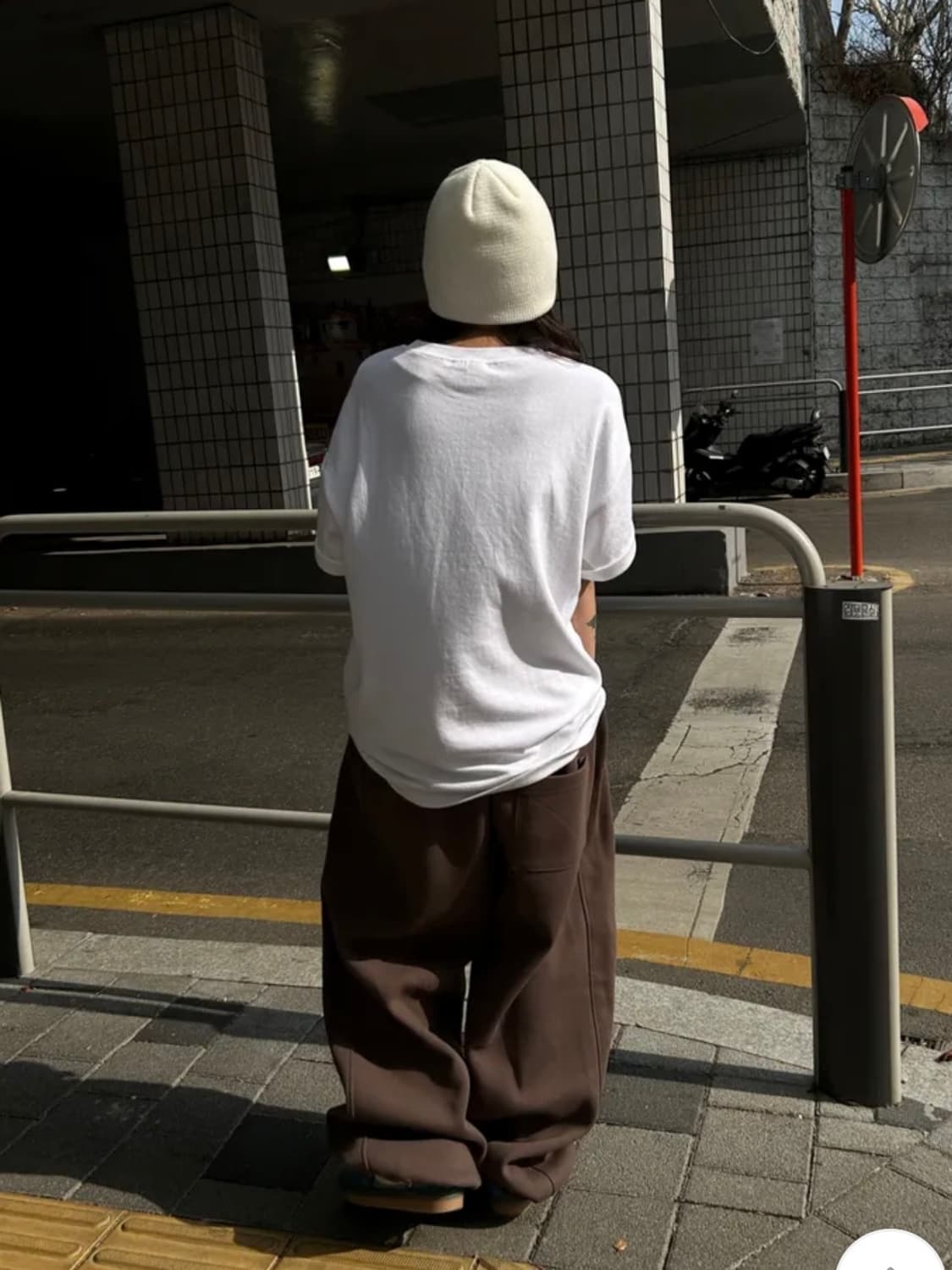 [Unisex] 사이드 절개 와이드 벌룬 팬츠 (Grey) 상품이미지3