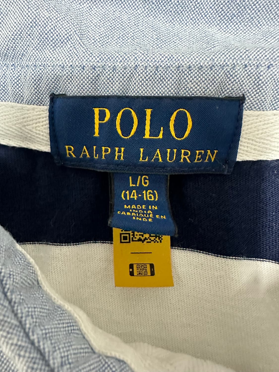 폴로 신형 qr택 스트라이프 럭비티 상품이미지5