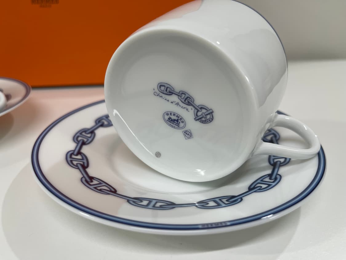 에르메스 블루 샹달 티잔 컵 엔 소서 2P 세트 상품이미지4