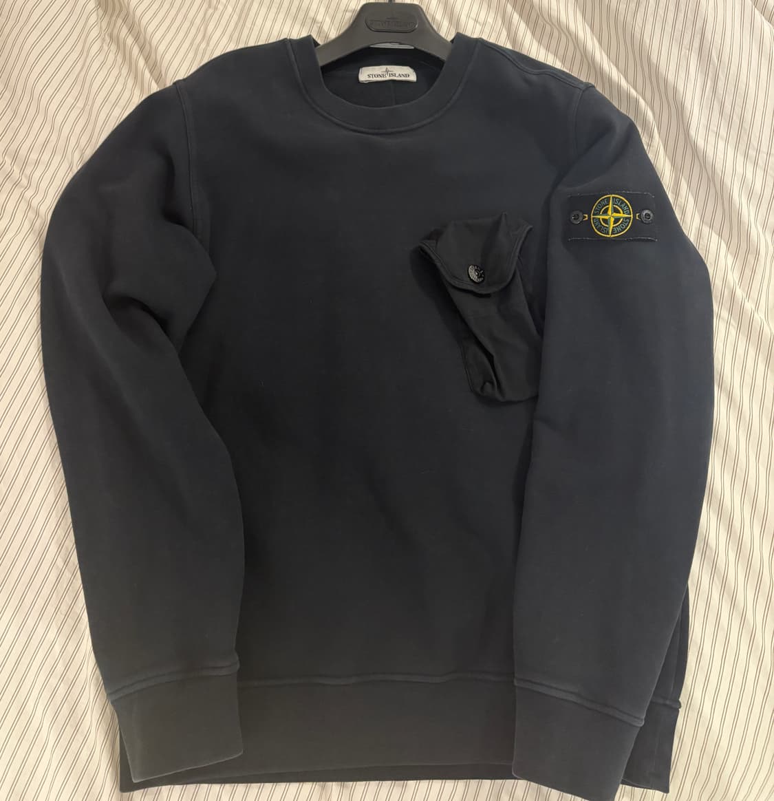 스톤아일랜드 블랙M 맨투맨 기모 상품이미지1