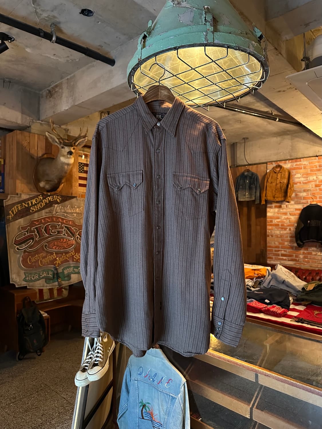 90s 빈티지 더블알엘 RRL 레이온 웨스턴 셔츠 상품이미지1