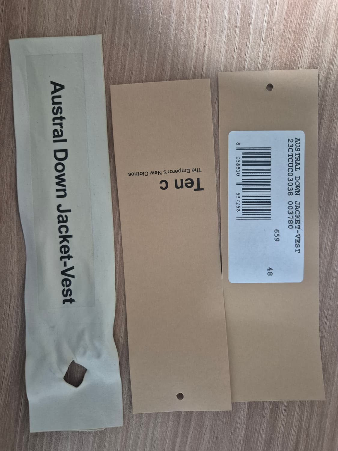 텐씨 오스트랄 다운 베스트 자켓 올리브 48 상품이미지3