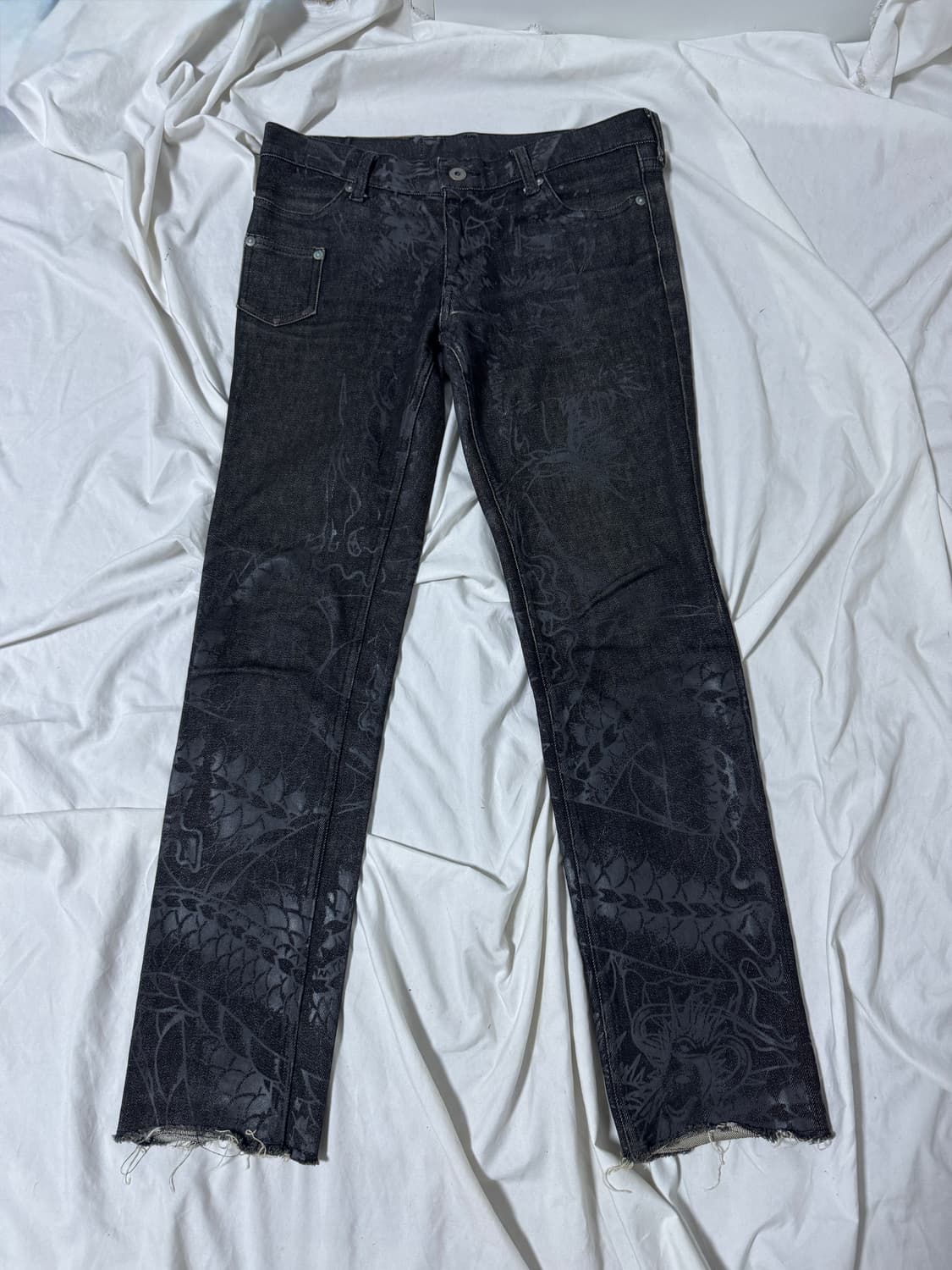 신이치로 아라카와 드래곤 패턴 데님팬츠 상품이미지3