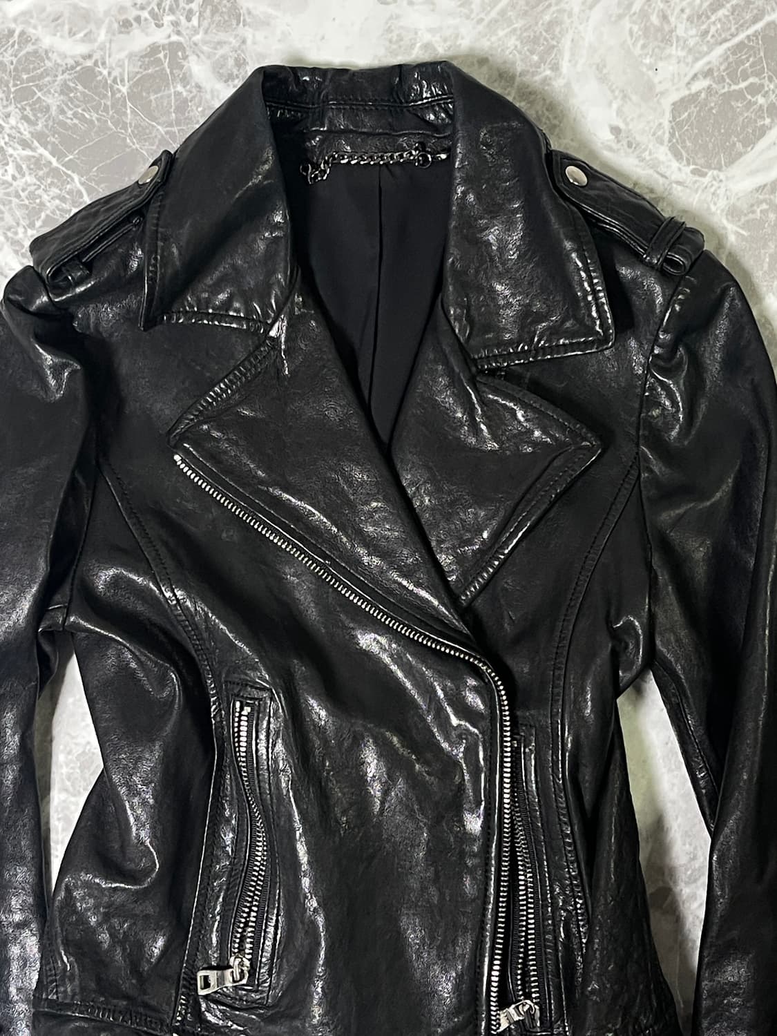 (Unknown)sheepskin rider jacket 상품이미지3