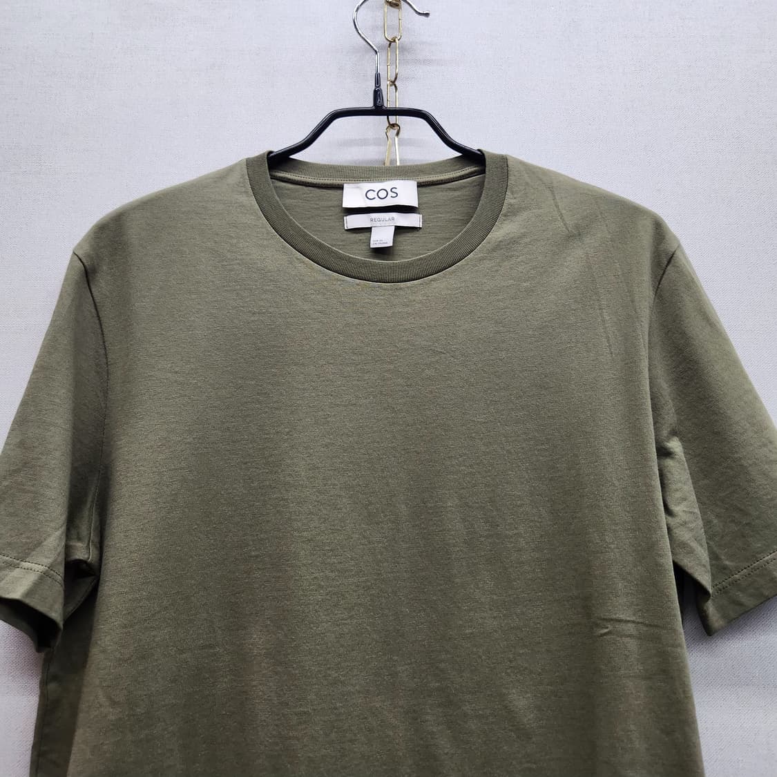 COS 코스 카키 반팔티 XS(S) 남여공용 상품이미지2