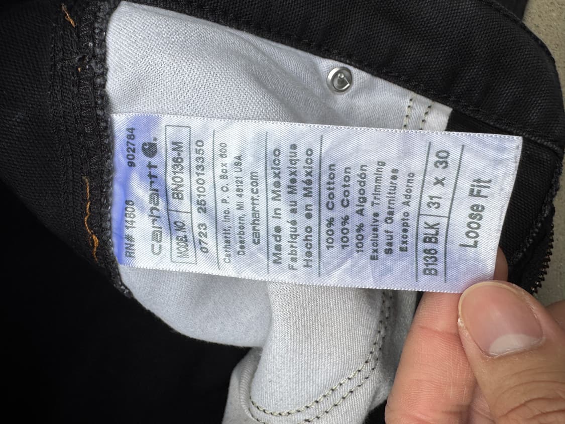 Carhartt doubleknee B136 BLK 상품이미지5