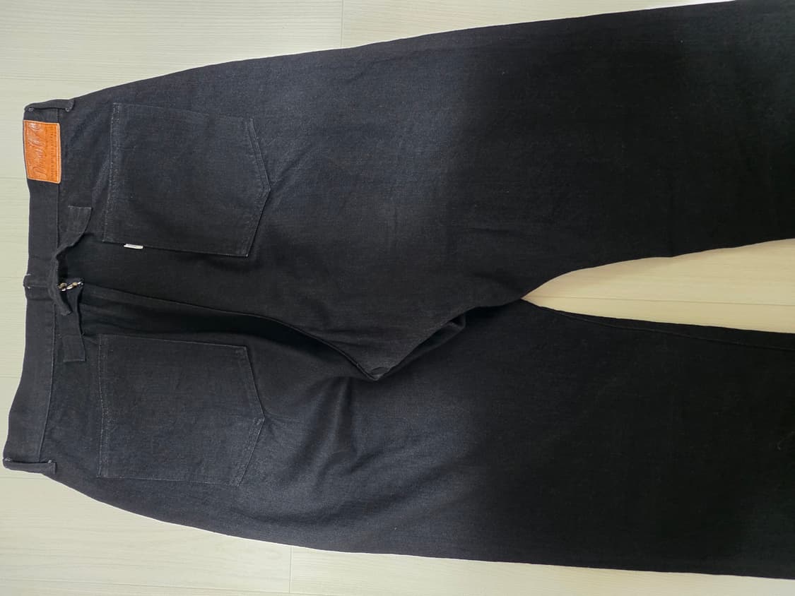 피그벨 301 클래식 와이드 블랙데님 34 상품이미지10