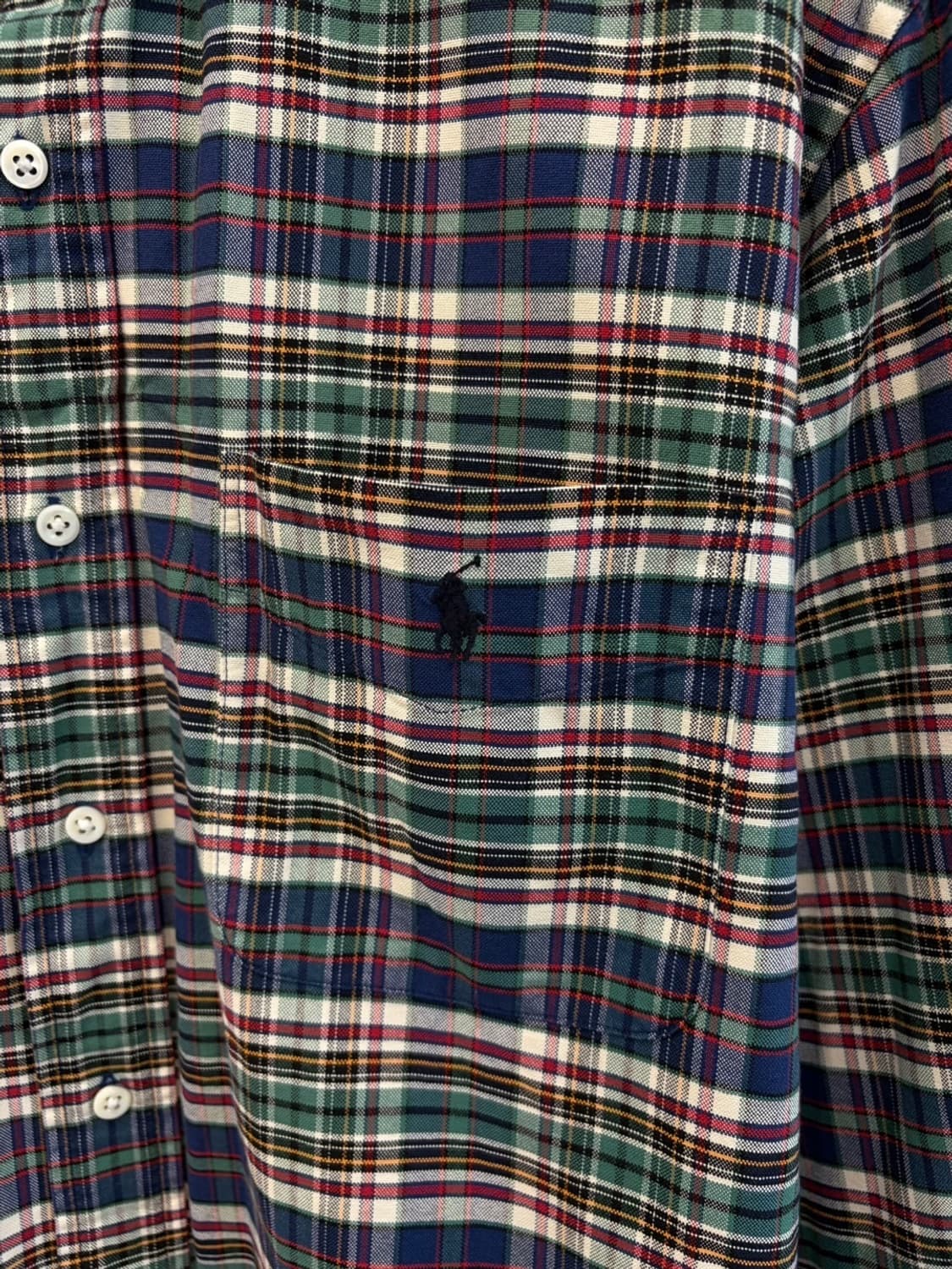 90년대 폴로 마드라스 체크셔츠 (XL) 상품이미지4