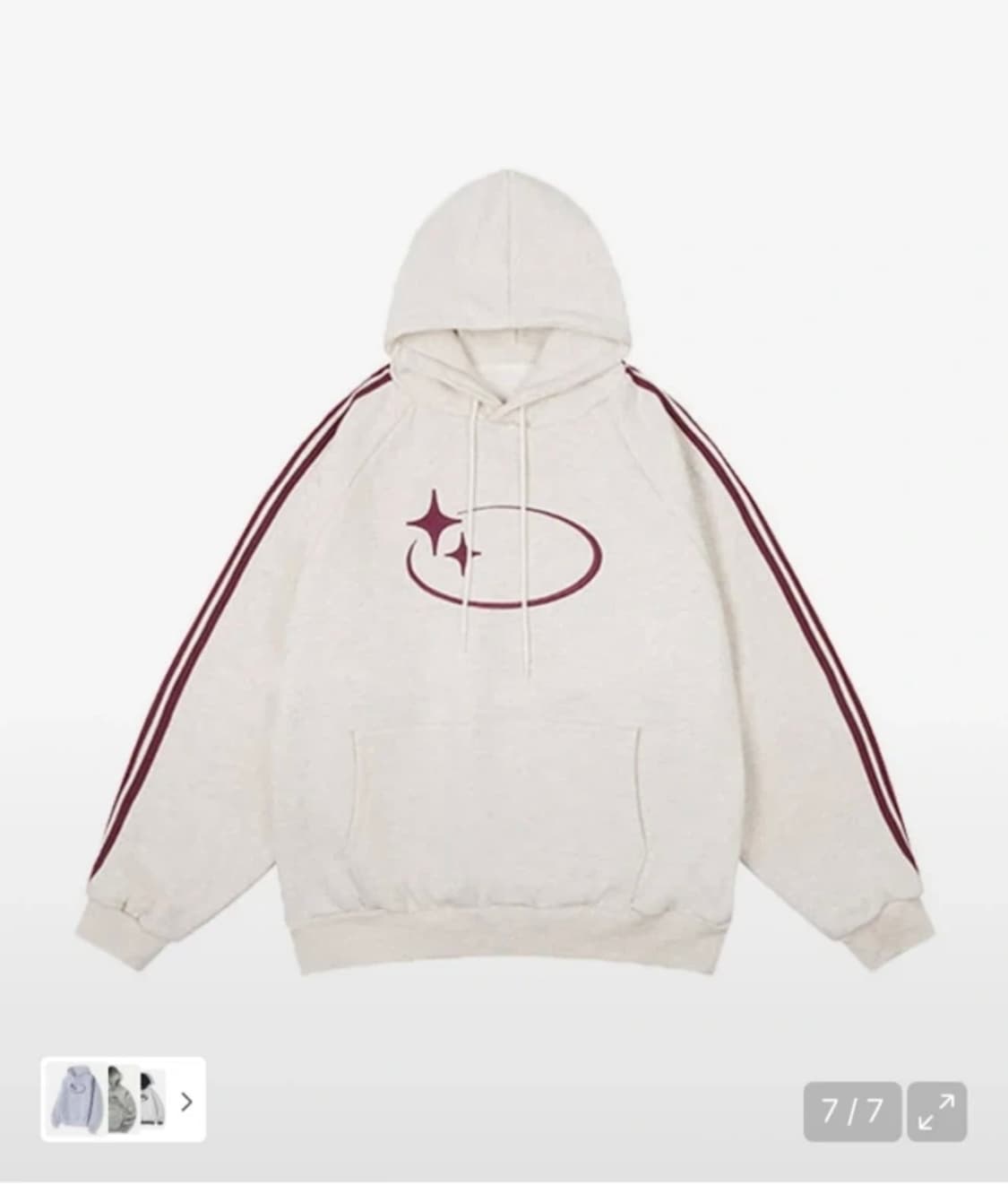 크로스드레슬리 빅스타 후드티 상품이미지1