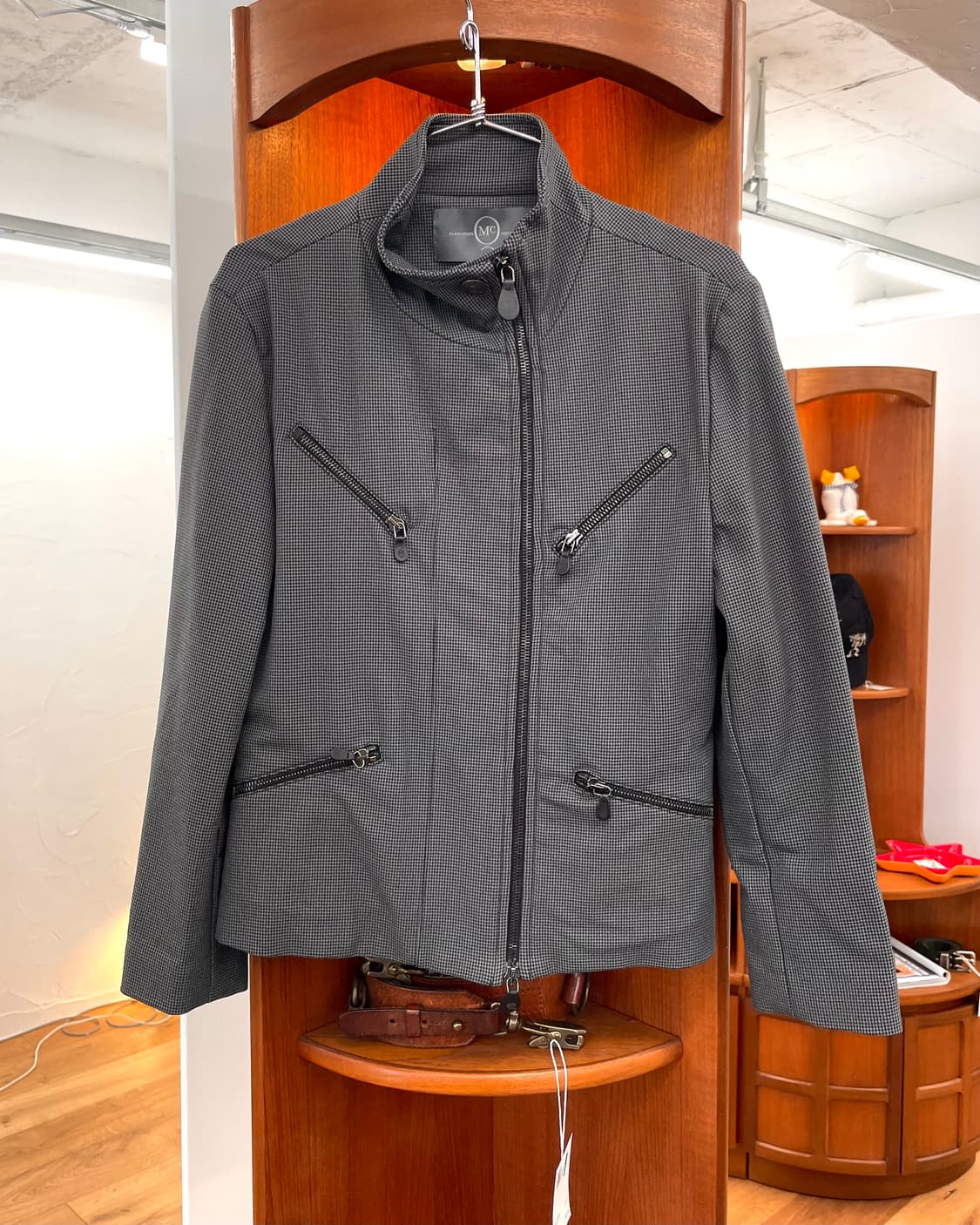 [38] 알렉산더맥퀸 체크 숏 라이더 자켓 상품이미지5