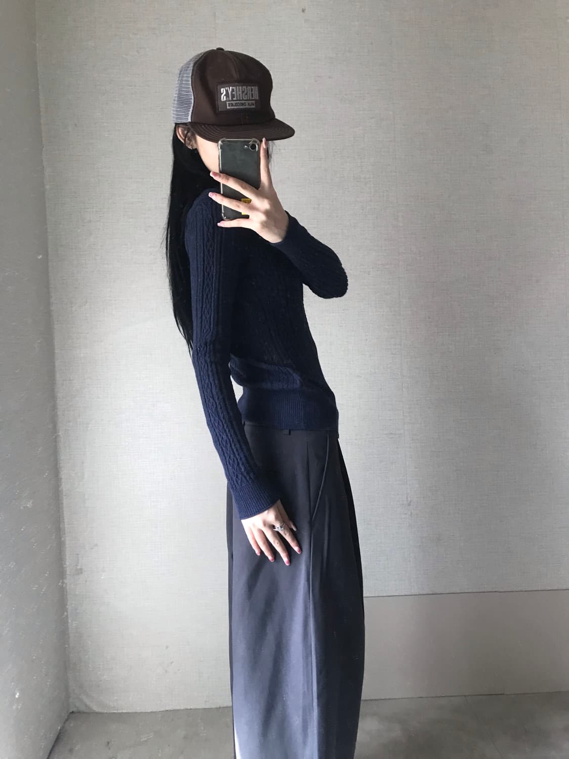 타미힐피거 네이비 니트집업 상품이미지4