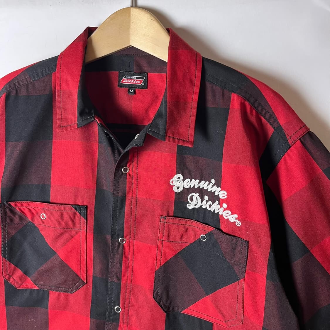[Dickies] 디키즈 체인스티치 체크 워크 반팔셔츠 상품이미지3