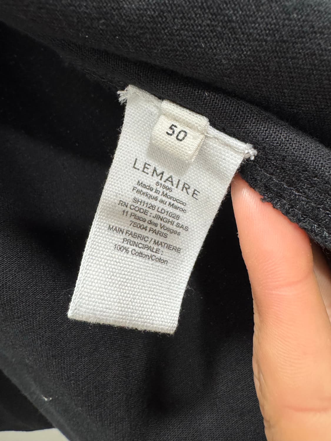 르메르 24fw 블랙데님 스냅 셔츠 (50사이즈) 상품이미지8