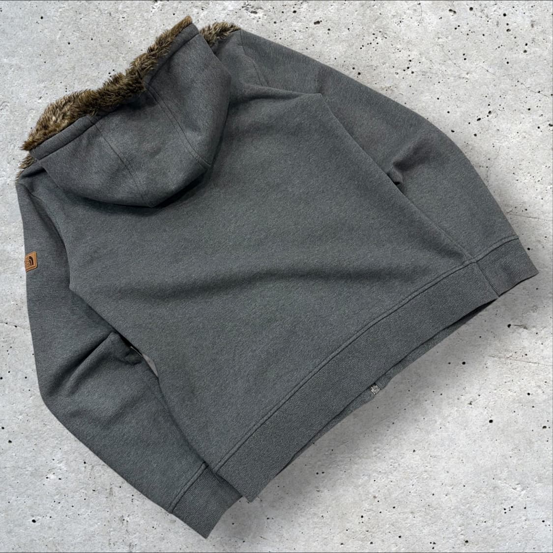 [90] 노스페이스 레딩 퍼 후드집업 그레이 B693 상품이미지2