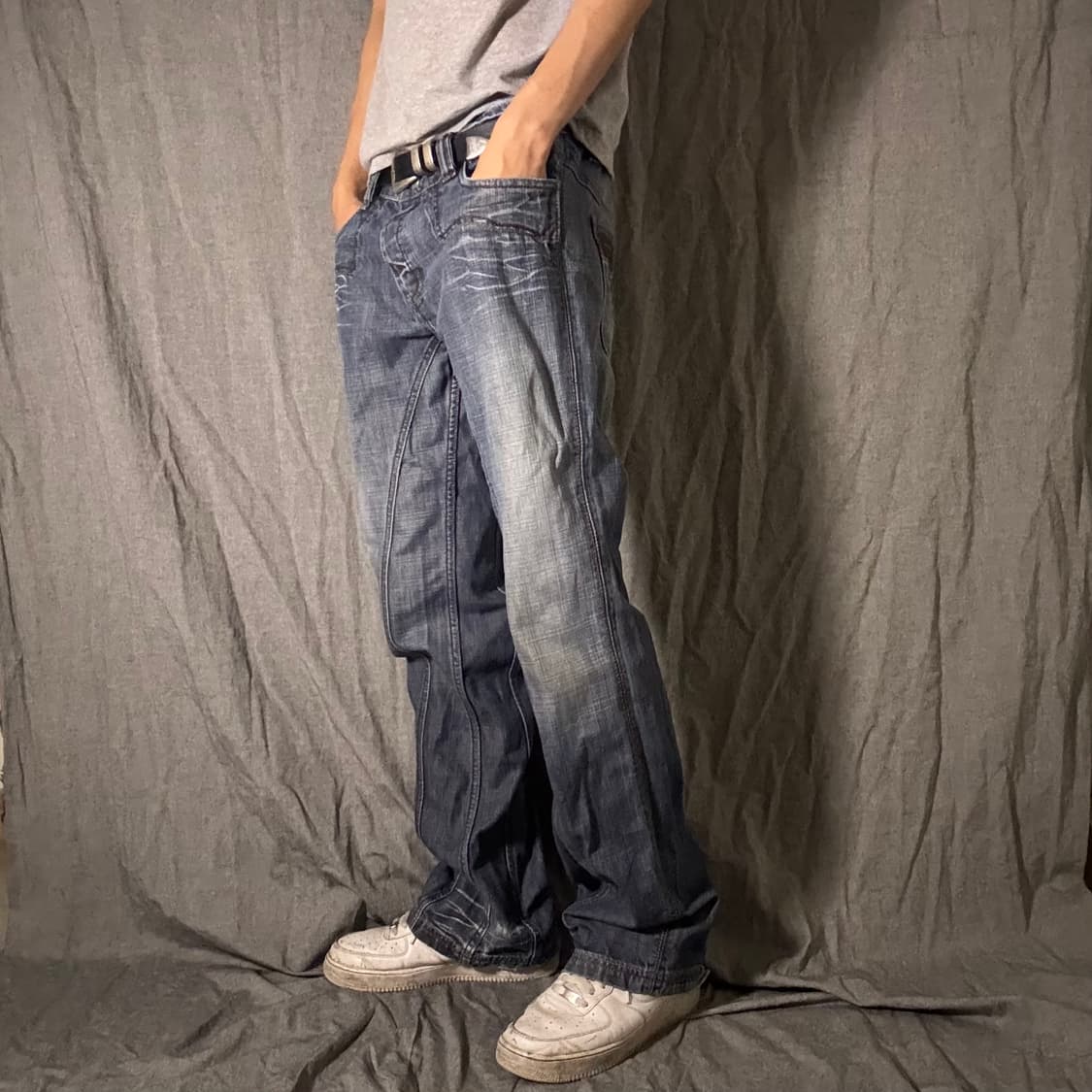 ANTIK DENIM 와이드 진청 데님팬츠 상품이미지2