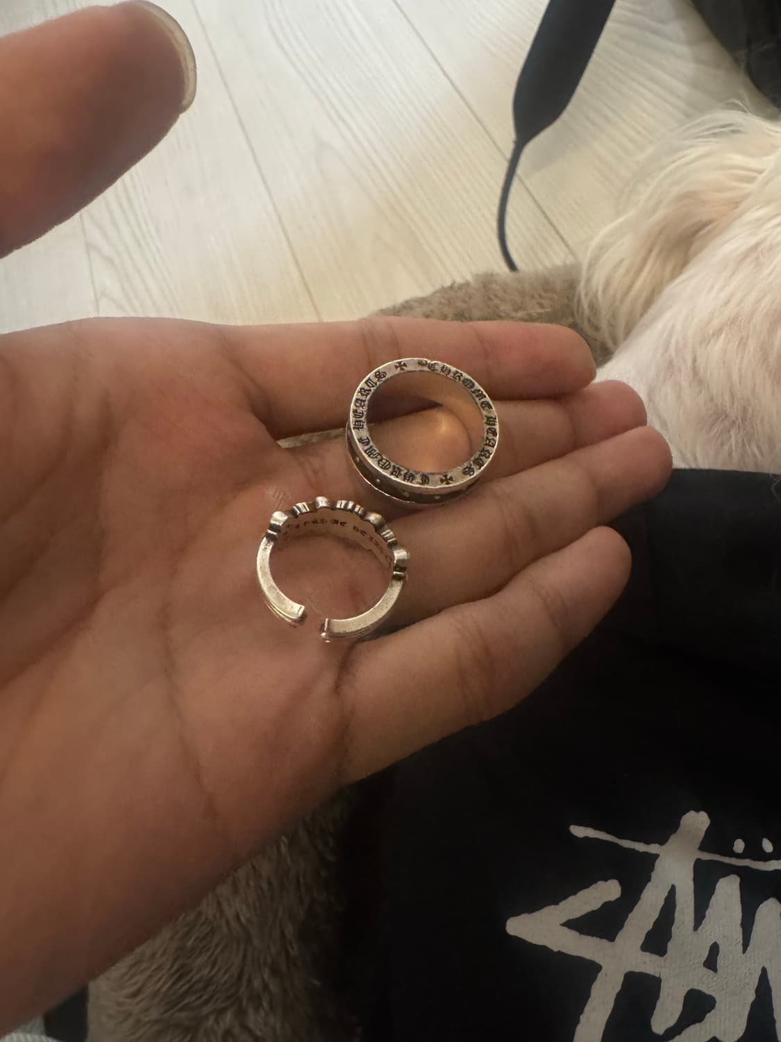 크롬하츠 미니플러스링,미니 더블플로랄링 세트 상품이미지1