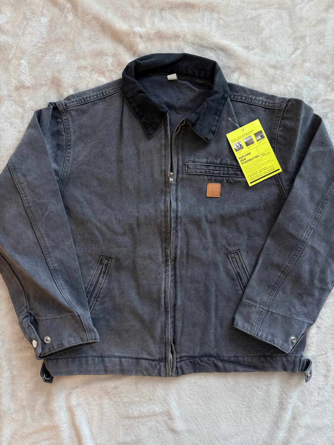 워크자켓 빈티지 그레이 완전 새제품, 사이즈 XL 상품이미지2