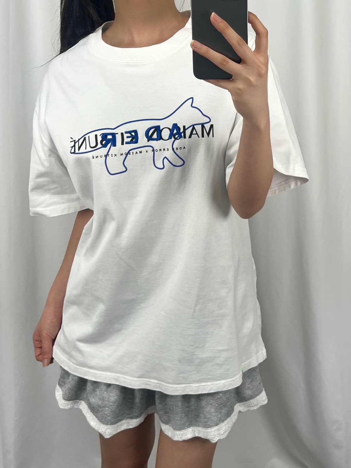 아더에러 x 메종키츠네 21ss 화이트 반팔 상품이미지3