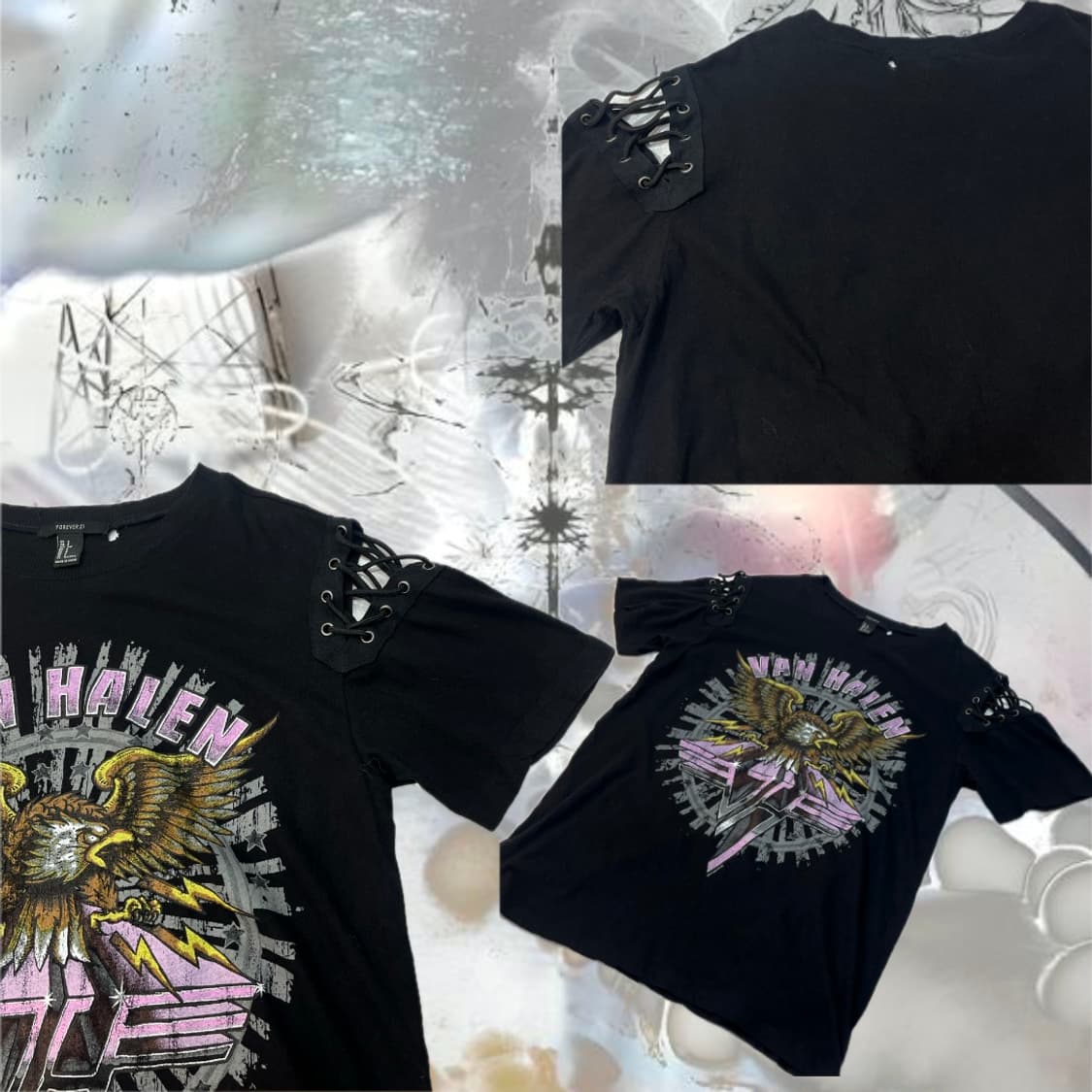 Van Halen eagle shoulder eyelet t-shirt 상품이미지7