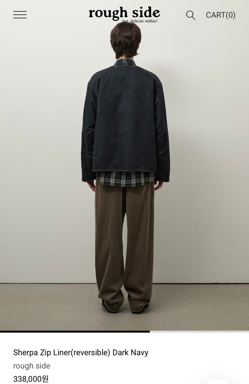 러프사이드 25fw 리버시블 라이너 자켓 상품이미지2