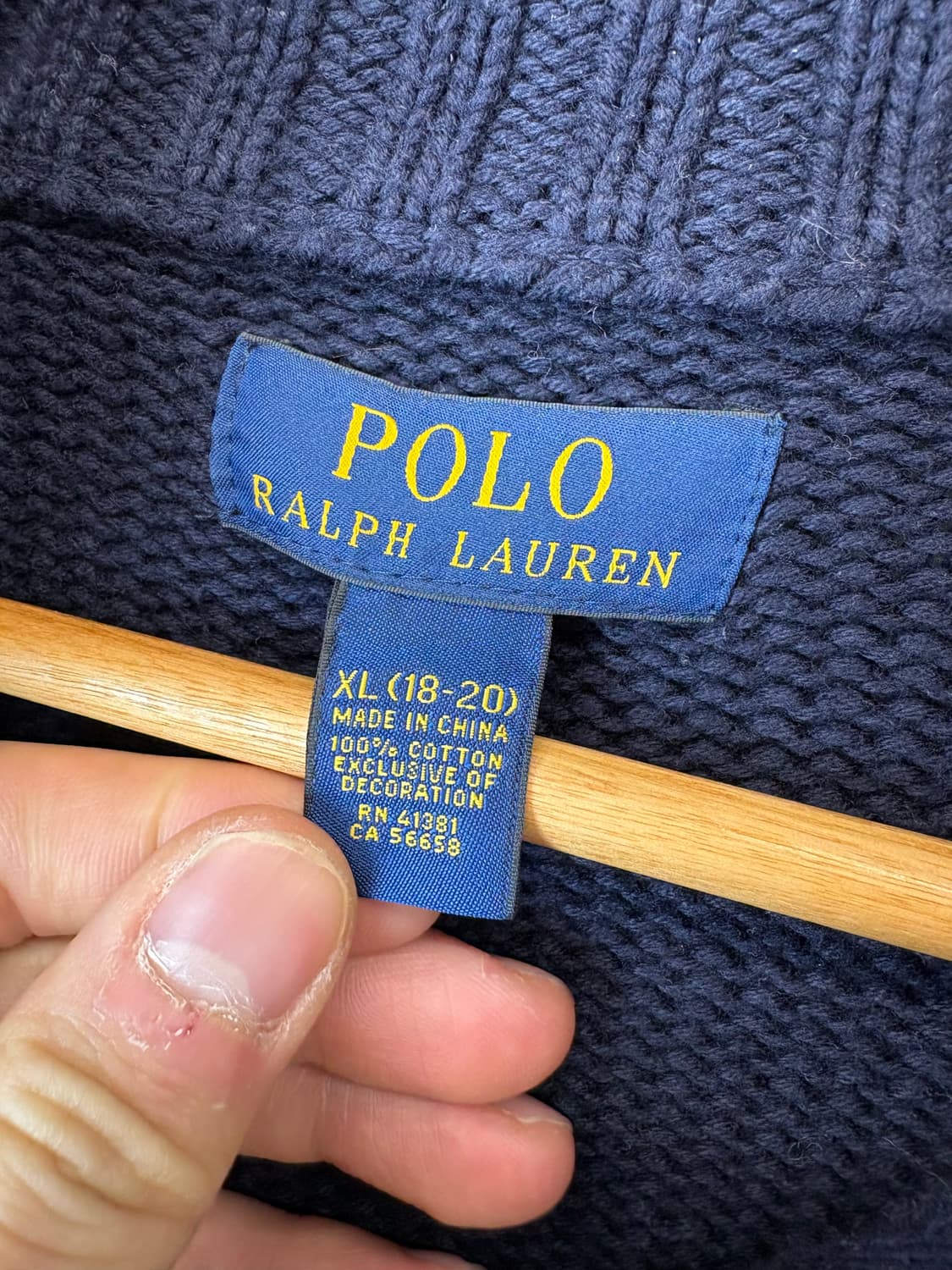 폴로랄프로렌 보이즈 성조기 니트 반집업 상품이미지5