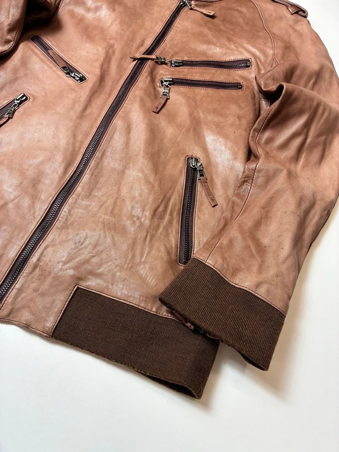 Selectede 00's 해체주의 양가죽 자켓 PN8676 상품이미지3