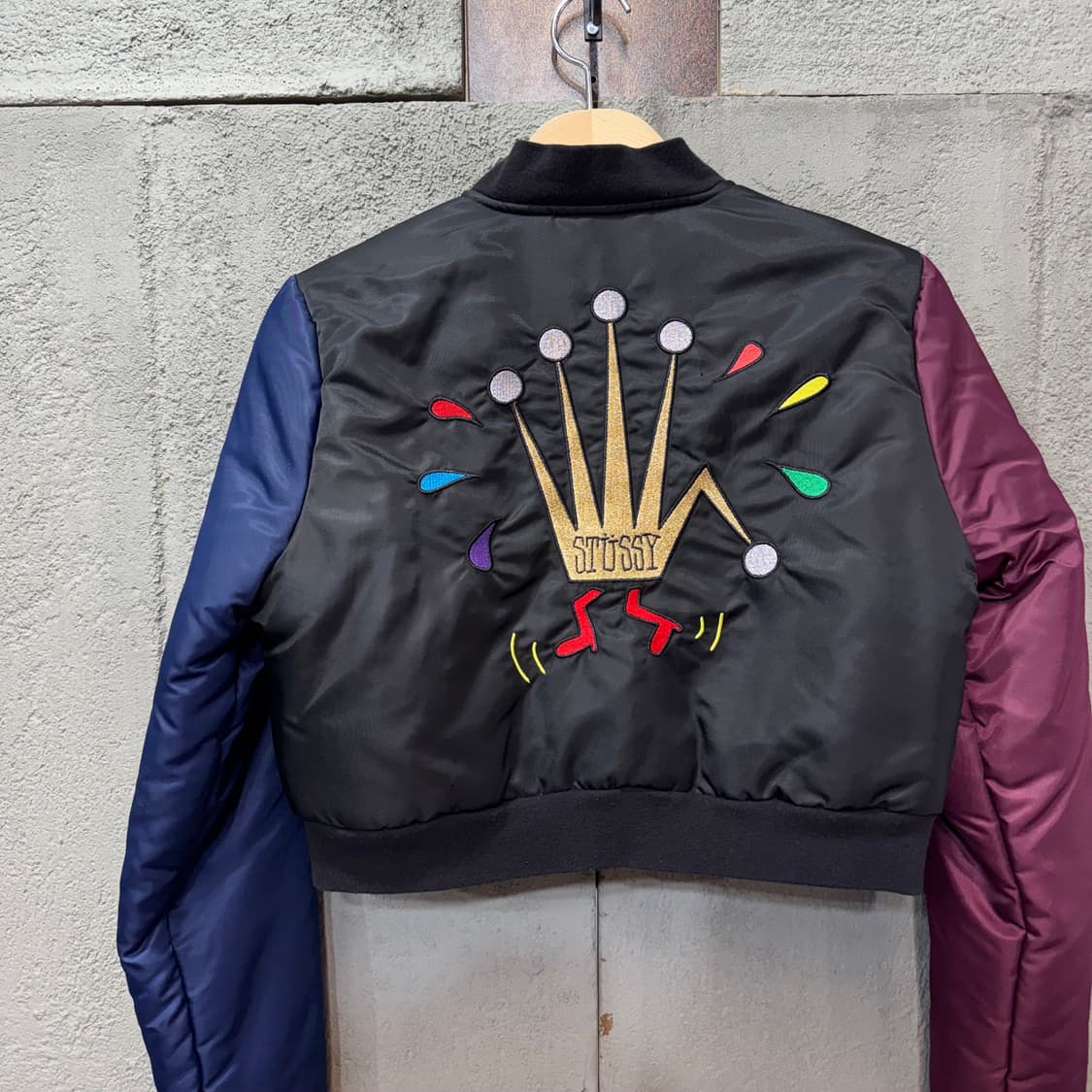 스투시 크라운 크롭 봄버 자켓 (M)  상품이미지2