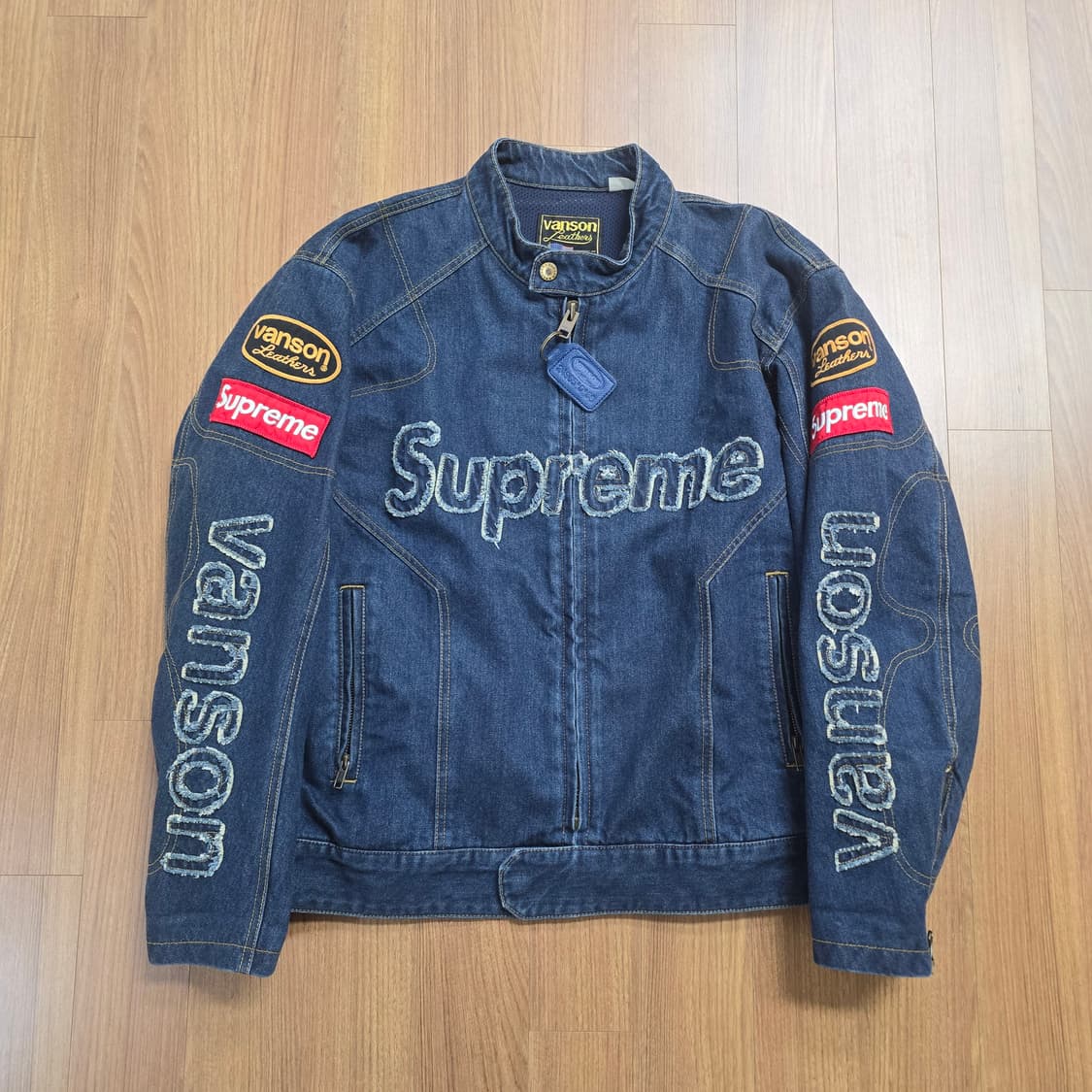 (L) 슈프림 x 밴슨 데님 자켓 블루 상품이미지1
