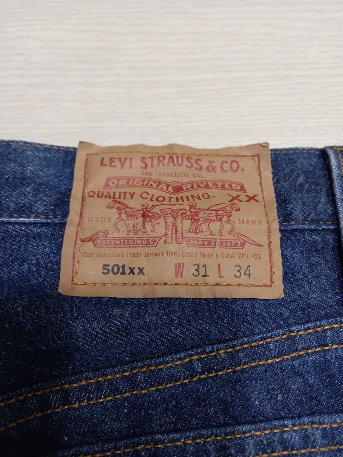 30 90's 리바이스501xx USA 일자진 진청 30-48 상품이미지5