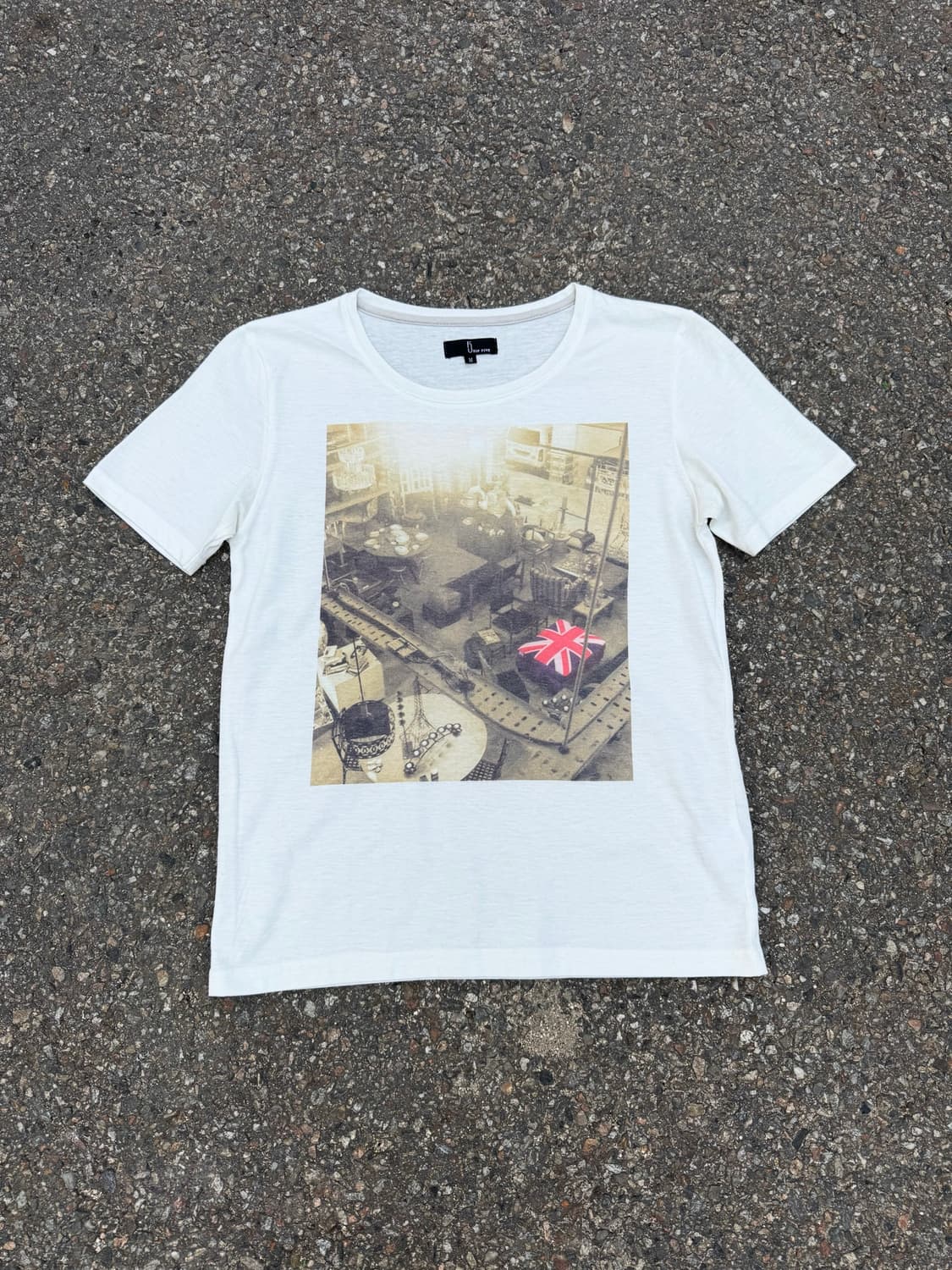 VTG Photo Print Slim T-Shirt  상품이미지1