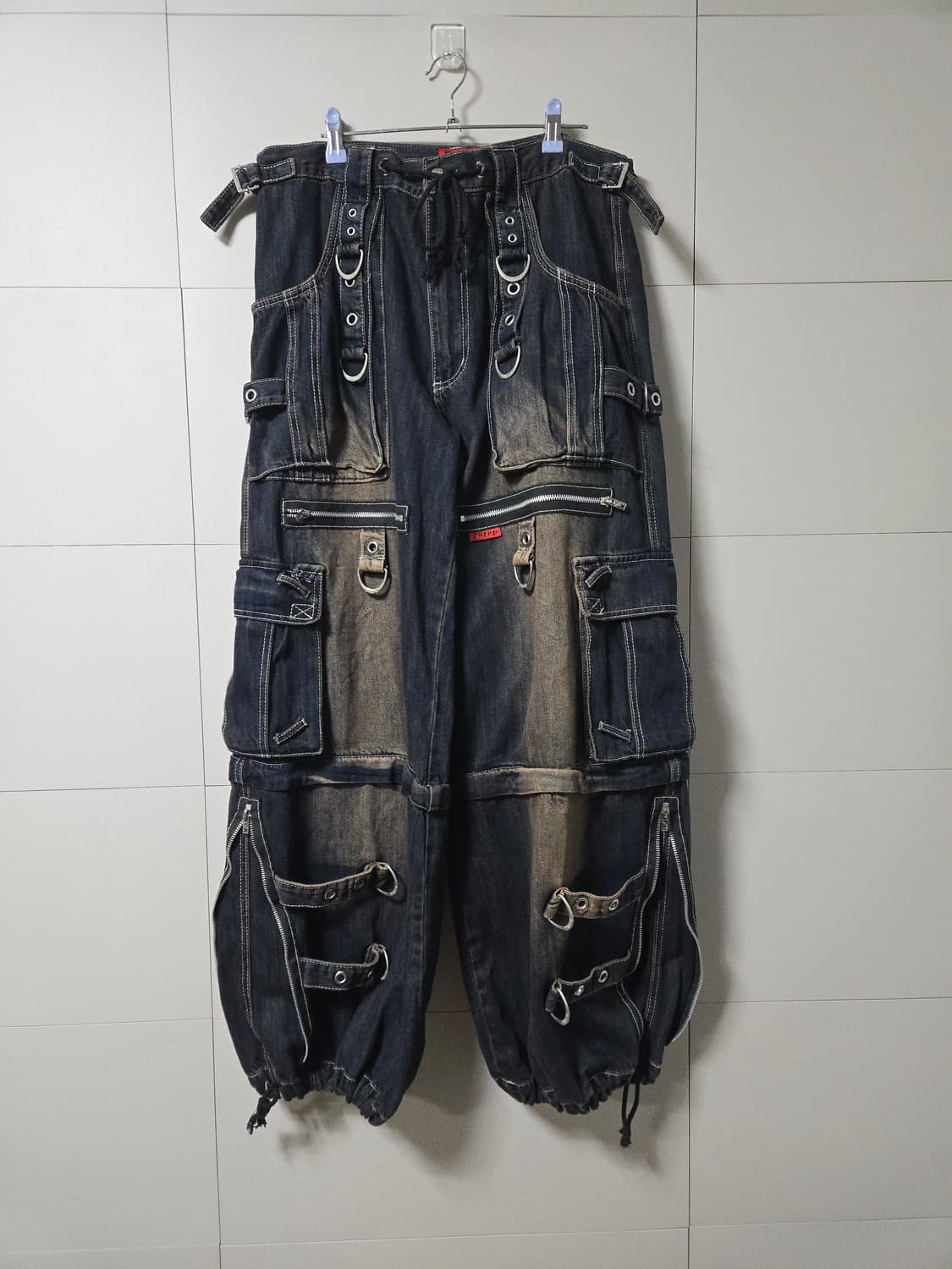 TRIPP NYC  해비 카고 팬츠 워시드 블랙  M 상품이미지1