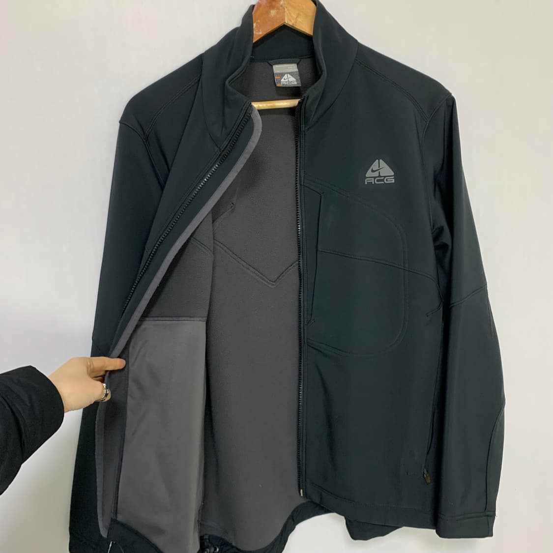 나이키 ACG 차콜 져지 집업 빈티지 L 트레이닝 자켓 상품이미지4