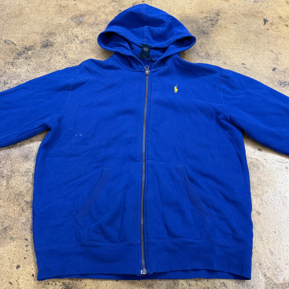 폴로 랄프로렌 블루 후드집업 상품이미지3